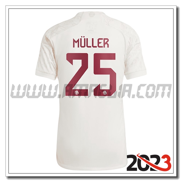 Terza Maglia Calcio Bayern Monaco M脺LLER #25 2023 2024