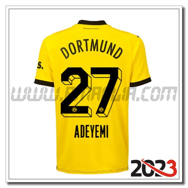 Prima Maglia Calcio Dortmund BVB ADEYEMI #27 2023 2024