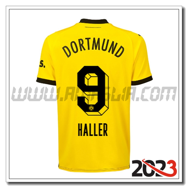 Prima Maglia Calcio Dortmund BVB HALLER #9 2023 2024