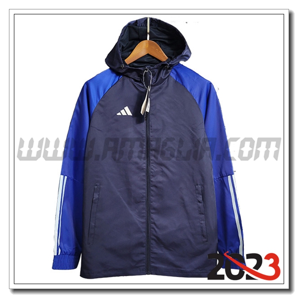 Giacca A Vento Adidas blu marina 2023 2024