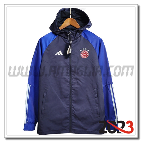 Giacca A Vento Bayern Monaco blu marina 2023 2024