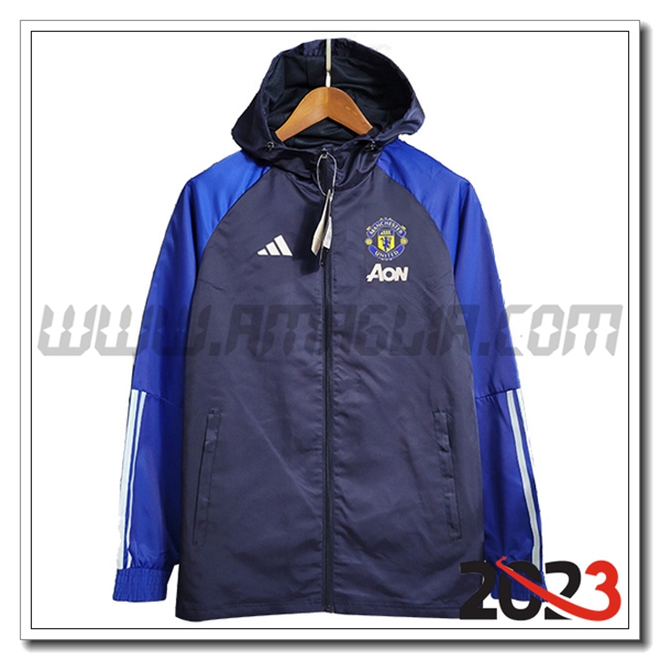 Giacca A Vento Manchester United blu marina 2023 2024
