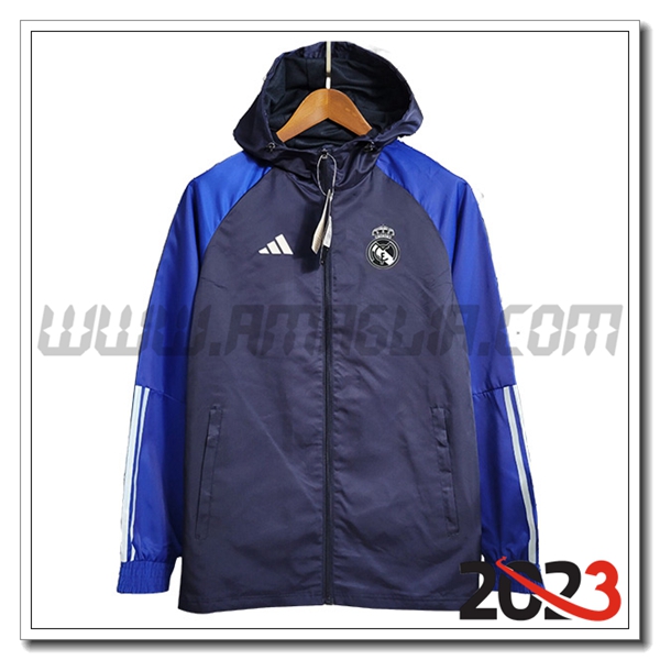 Giacca A Vento Real Madrid blu marina 2023 2024 -03