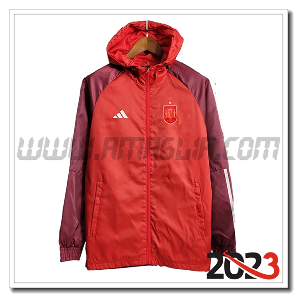 Giacca A Vento Spagna Rosso 2023 2024
