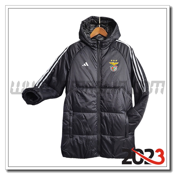 Nuova Piumino Con Cappuccio Benfica Bianco 2023 2024 -02