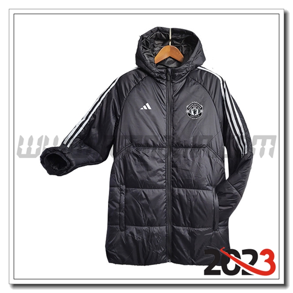 Nuova Piumino Con Cappuccio Manchester United Bianco 2023 2024