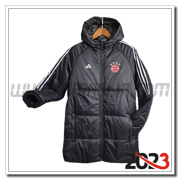Nuova Piumino Con Cappuccio Bayern Monaco Bianco 2023 2024 -02
