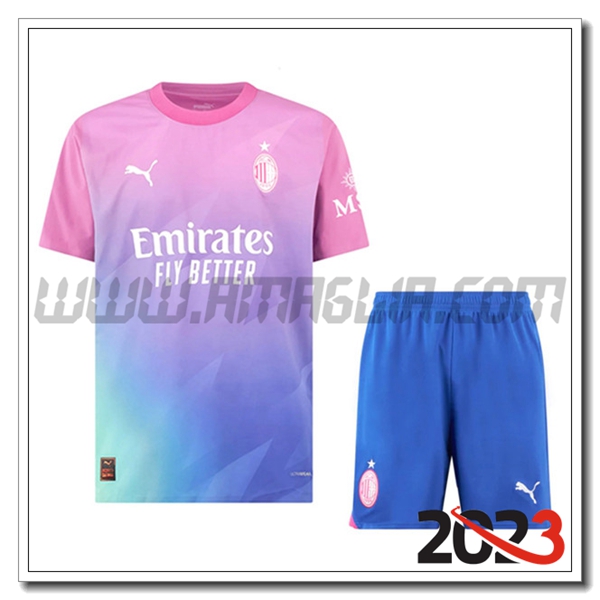 Kit Maglia AC Milan Terza + Pantaloncini 2023 2024