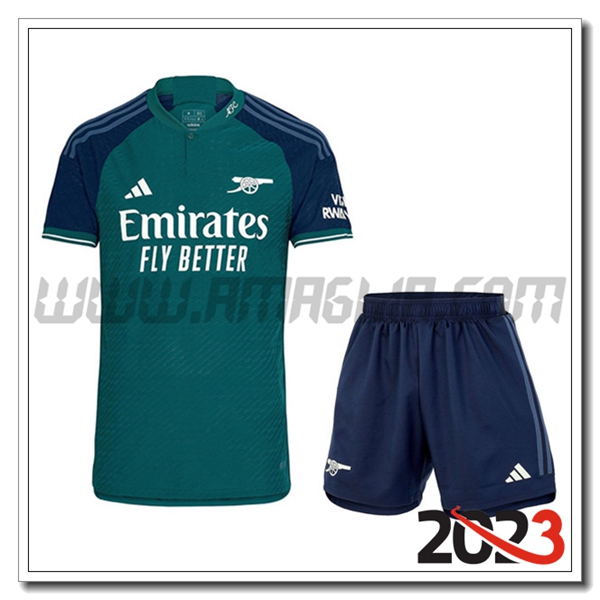 Kit Maglia Arsenal Terza + Pantaloncini 2023 2024