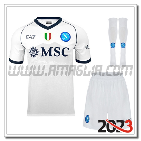 Kit Maglia SSC Napoli Seconda (Pantaloncini + Calzini) 2023 2024