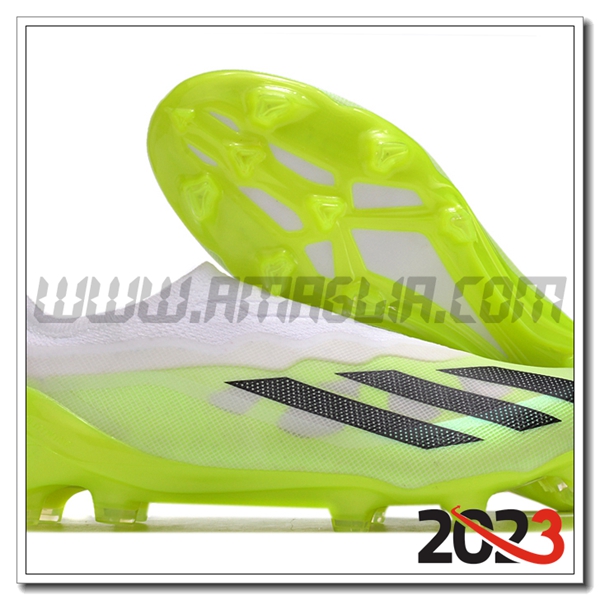 Adidas Scarpe Da Calcio X Crazyfast.1 LL FG NU Bianco/Verde/Nero