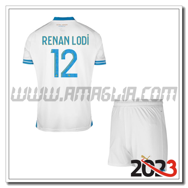 Kit Maglia Marsiglia OM Bambino RENAN LODI #12 Prima 2023 2024
