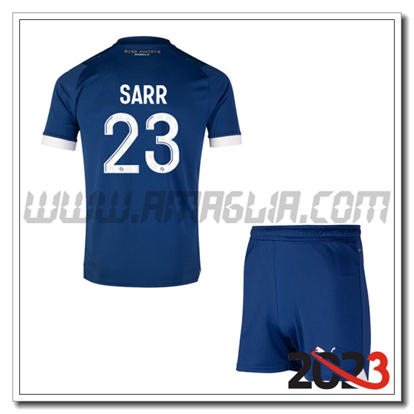 Kit Maglia Marsiglia OM Bambino SARR #23 Seconda 2023 2024