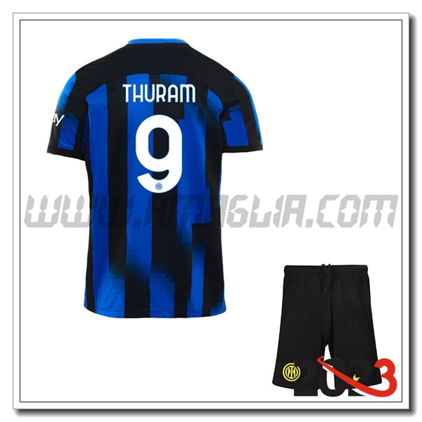 Kit Maglia Inter Milan Bambino THURAM #9 Prima 2023 2024