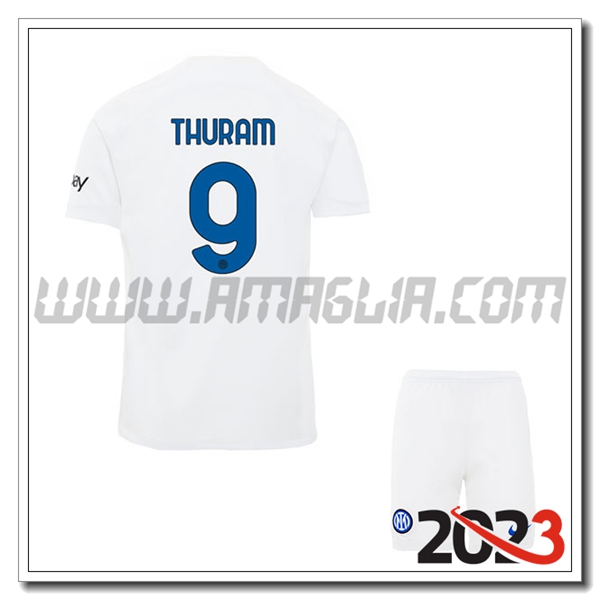 Kit Maglia Inter Milan Bambino THURAM #9 Seconda 2023 2024