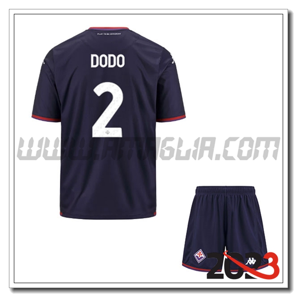 Kit Maglia ACF Fiorentina Bambino DODO #2 Terza 2023 2024
