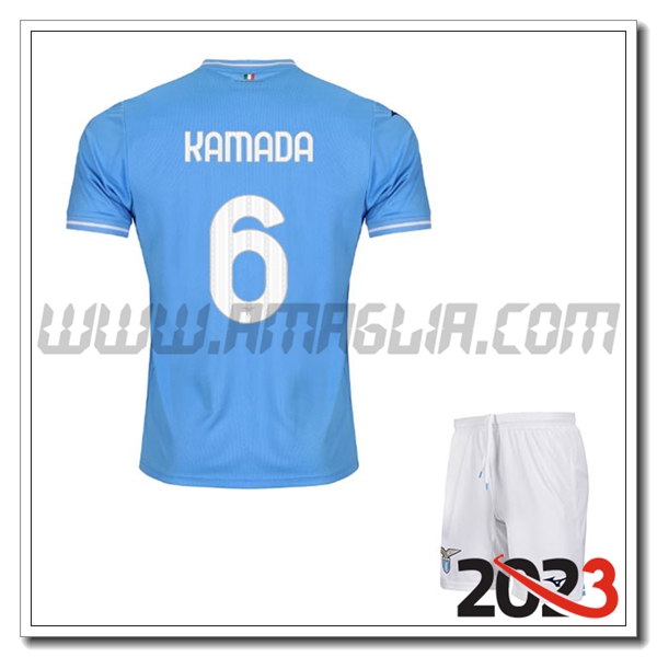 Kit Maglia SS Lazio Bambino KAMADA #6 Prima 2023 2024