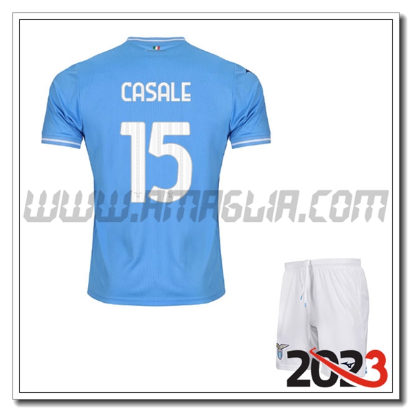 Kit Maglia SS Lazio Bambino CASALE #15 Prima 2023 2024