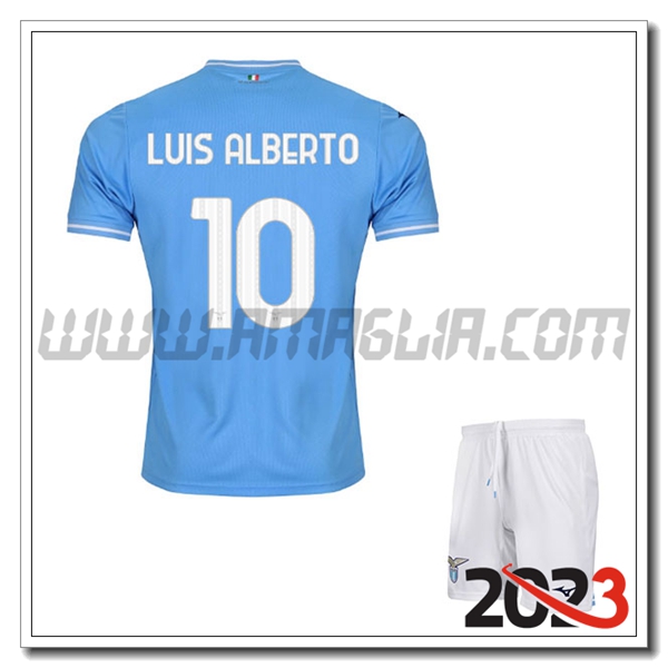 Kit Maglia SS Lazio Bambino LUIS ALBERTO #10 Prima 2023 2024