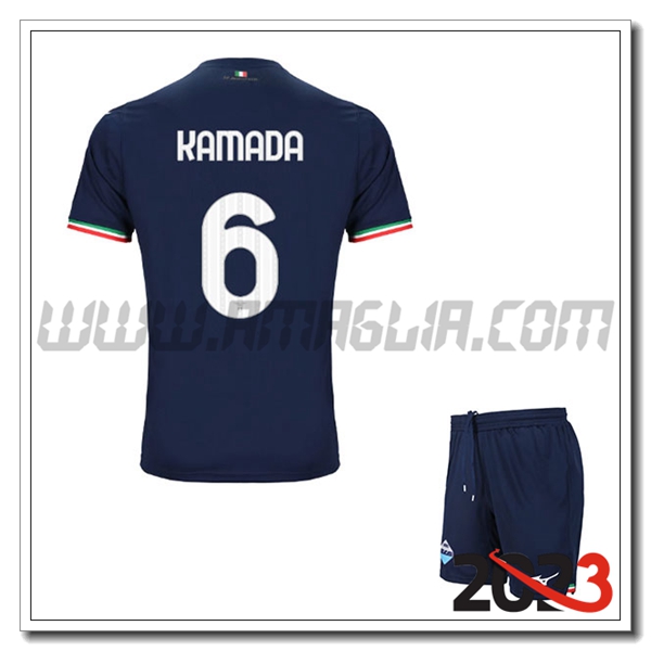 Kit Maglia SS Lazio Bambino KAMADA #6 Seconda 2023 2024
