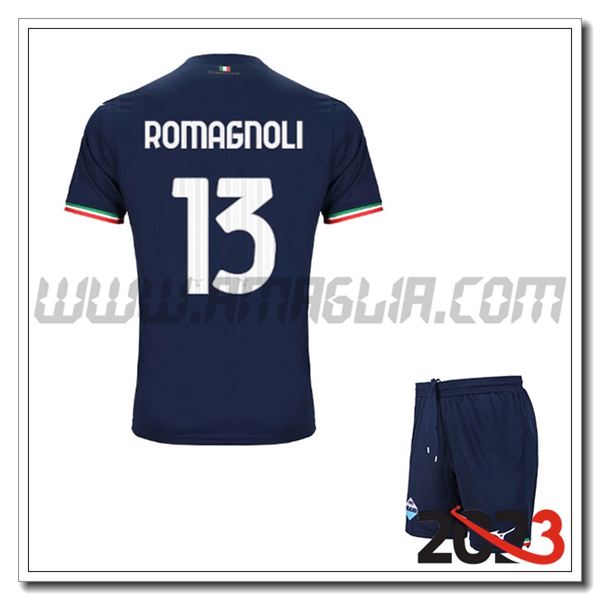 Kit Maglia SS Lazio Bambino ROMAGNOLI #13 Seconda 2023 2024