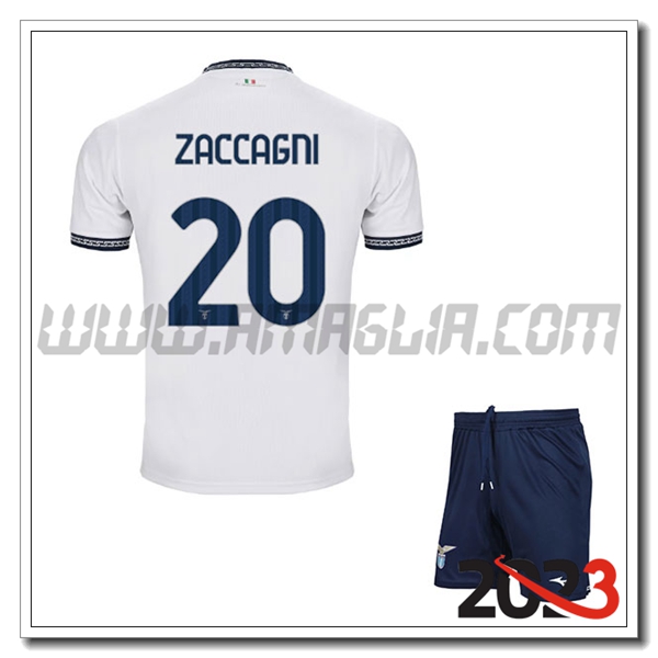 Kit Maglia SS Lazio Bambino ZACCAGNI #20 Terza 2023 2024