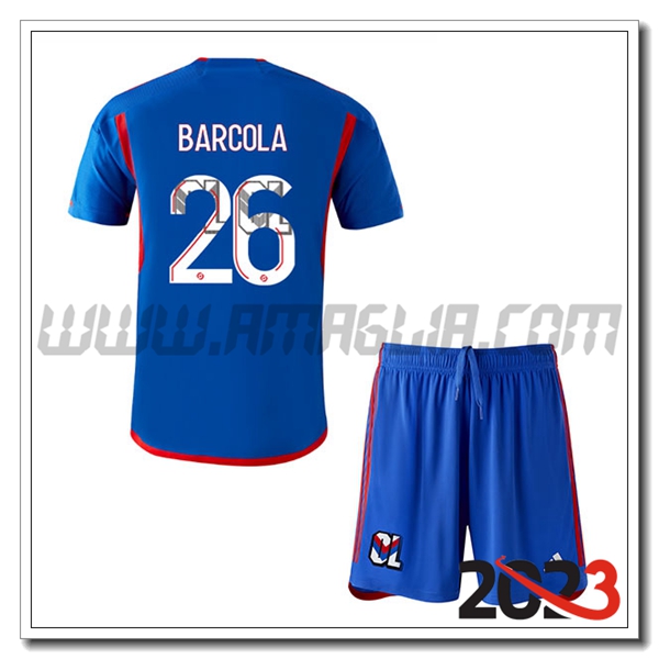 Kit Maglia Lyon OL Bambino BARCOLA #26 Seconda 2023 2024