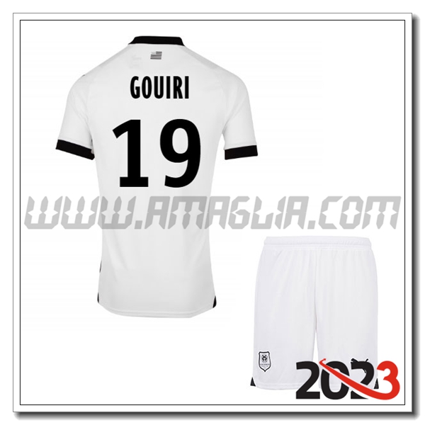 Kit Maglia Stade Rennais Bambino GOUIRI #19 Seconda 2023 2024