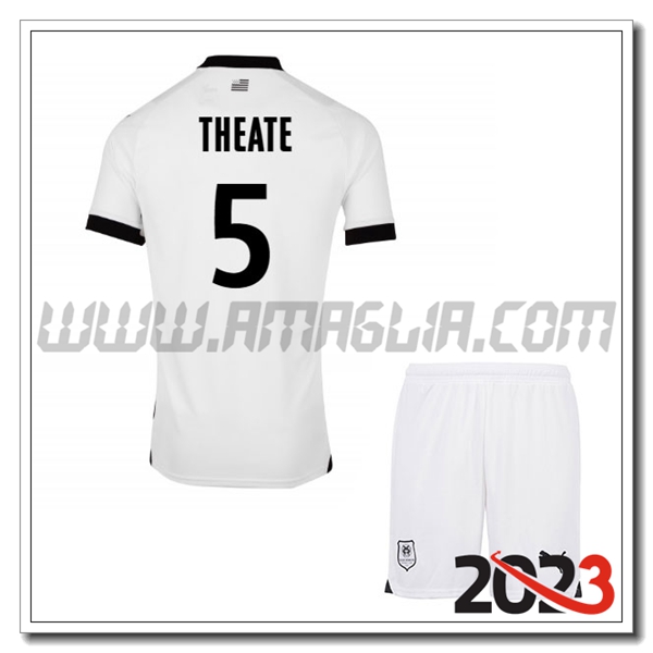Kit Maglia Stade Rennais Bambino THEATE #5 Seconda 2023 2024
