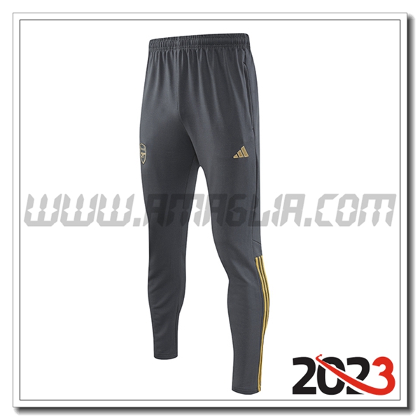 Pantaloni Da Allenamento Arsenal Grigio 2023 2024 -02