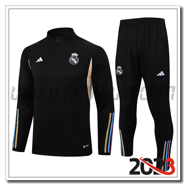 Tuta Allenamento Real Madrid Nero 2023 2024 -02