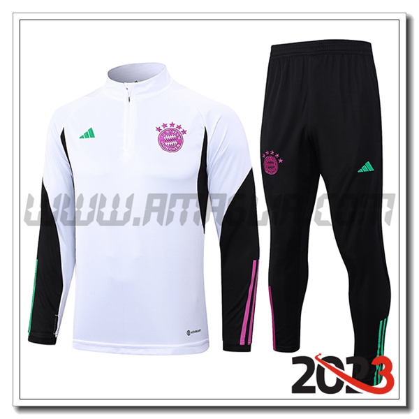 Tuta Allenamento Bayern Monaco Bianco 2023 2024