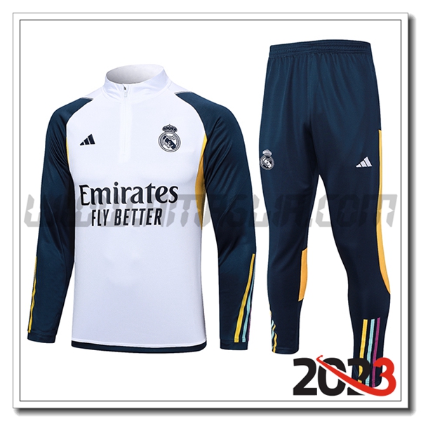 Tuta Allenamento Real Madrid Bianco 2023 2024 -06