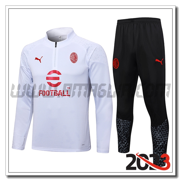 Tuta Allenamento AC Milan Bianco 2023 2024 -02