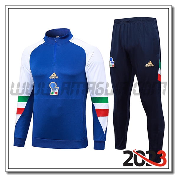 Tuta Allenamento Italia Blu 2023 2024 -02