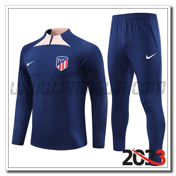 Tuta Allenamento Atletico Madrid blu marina 2023 2024 -02