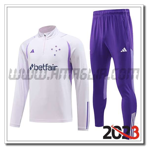Tuta Allenamento Cruzeiro EC Bianco 2023 2024 -02
