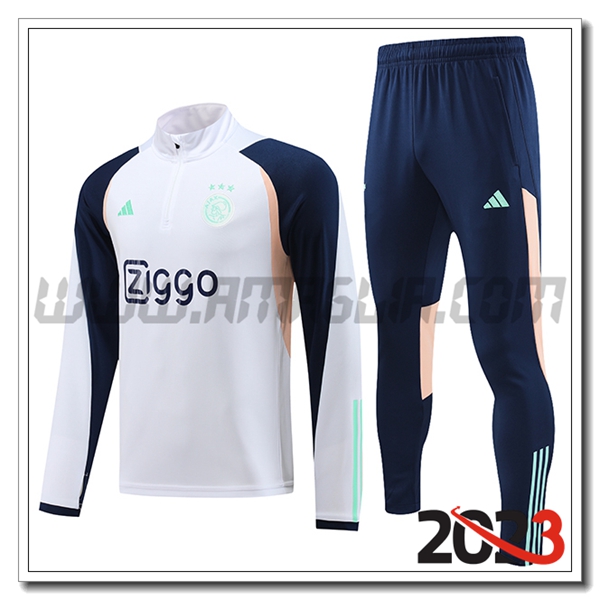 Tuta Allenamento Ajax Bianco 2023 2024 -03