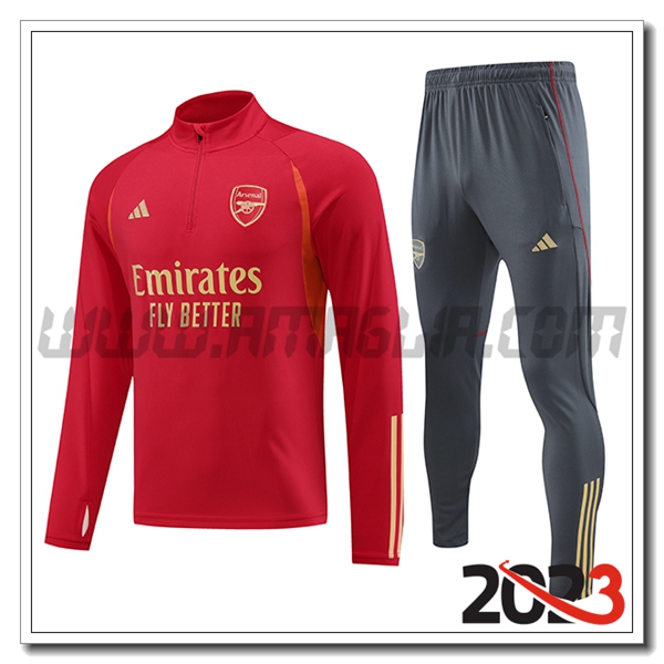 Tuta Allenamento Arsenal Rosso 2023 2024 -03