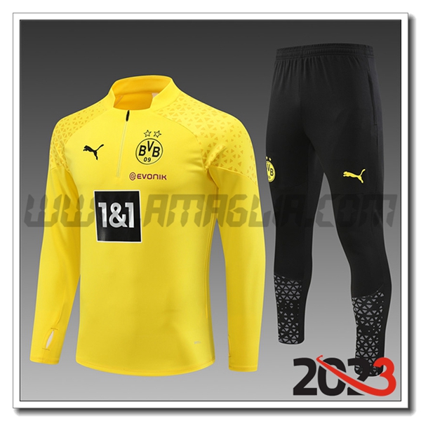 Tuta Allenamento Dortmund Bambino Giallo 2023 2024
