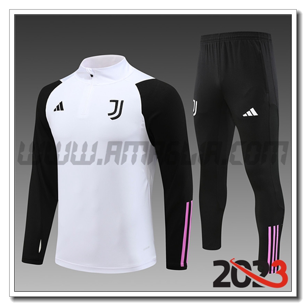 Tuta Allenamento Juventus Bambino Bianco 2023 2024