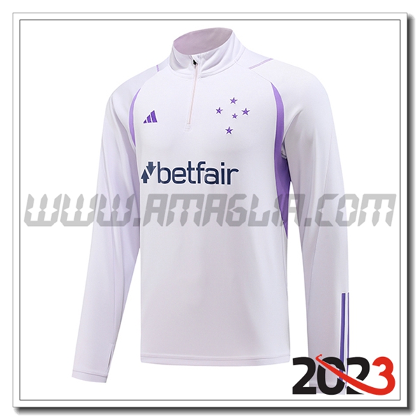 Felpa Allenamento Cruzeiro EC Bianco 2023 2024 -02
