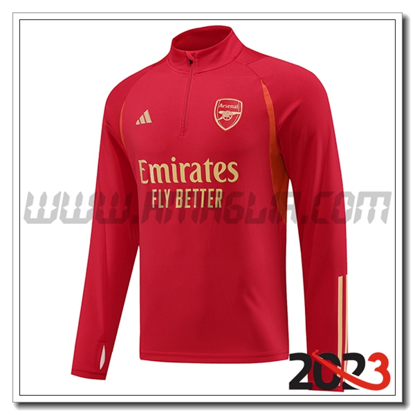 Felpa Allenamento Arsenal Rosso 2023 2024 -02