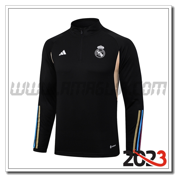 Felpa Allenamento Real Madrid Nero 2023 2024