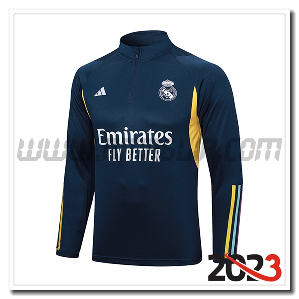 Felpa Allenamento Real Madrid blu marina 2023 2024 -04