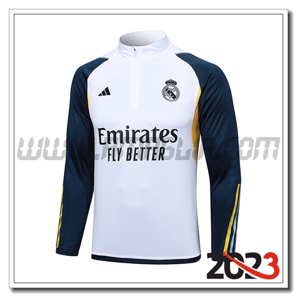 Felpa Allenamento Real Madrid Bianco 2023 2024 -05