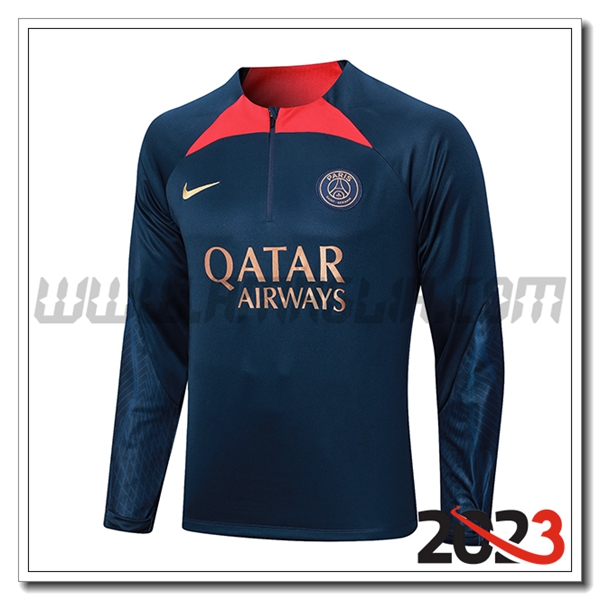 Felpa Allenamento PSG blu marina 2023 2024 -02