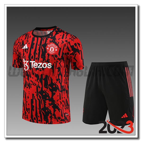 Allenamento + Pantaloni Manchester United Bambino Rosso 2023 2024