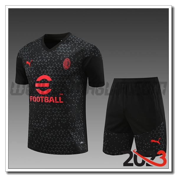 Allenamento + Pantaloni AC Milan Bambino Nero 2023 2024
