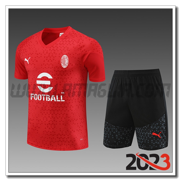 Allenamento + Pantaloni AC Milan Bambino Rosso 2023 2024